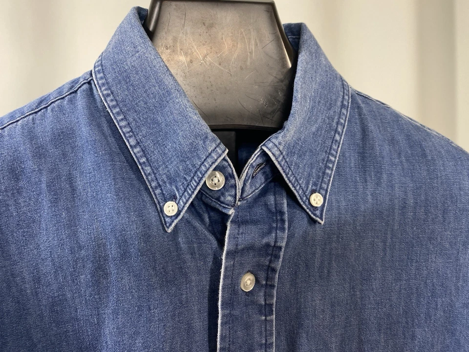 Camisa Vaquera Vintage CAMEL CIGARETTES TALLA GRANDE L Publicidad Y2K Años 90 Foto 4 de 4