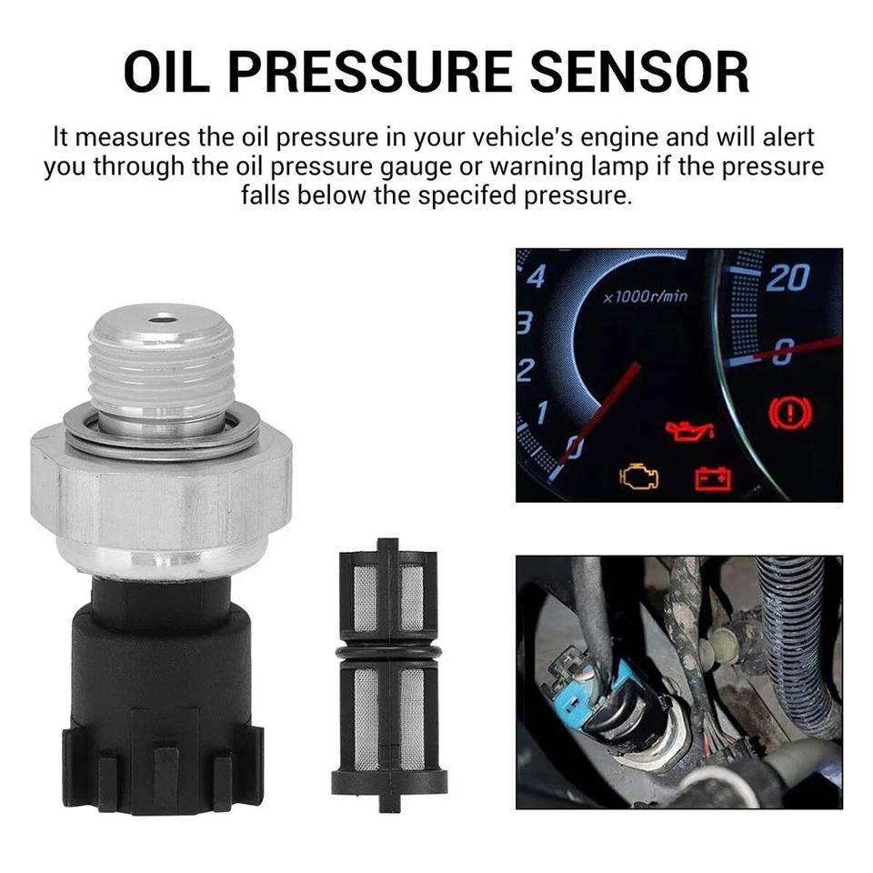 Oil Pressure Sensor 12673134 Fits 09-17 Chevrolet Silverado With Filter 5.3L 6.2 - Изображение 3 из 4