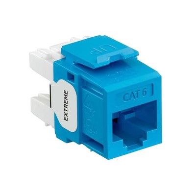 CAT 6 Male-to-Female Connector 25-Pack, Blue