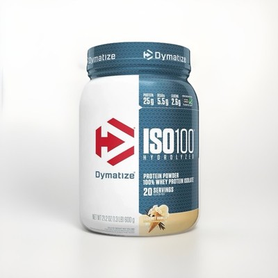 ISO100  Hydrolyzed, 100% Whey Protein Isolate, Gourmet Vanilla, 1.34 lb (610 g)