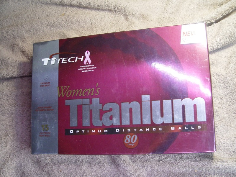 New Titech MultiColor Titanium Optimum Distance Womens Golf Balls 15