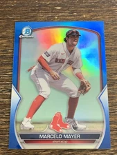 2023 BOWMAN CHROME BLUE REFRACTOR MARCELO MAYER BCP-210 / 150 MINT