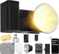 Molus X60 Combo 60W COB LED Video Light with ZY Mount/Bowens Mount,Bluetooth ...