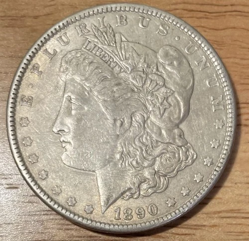 1890 Morgan Silver Dollar $1 Coin Circulated 0.9 Fineness US Silver