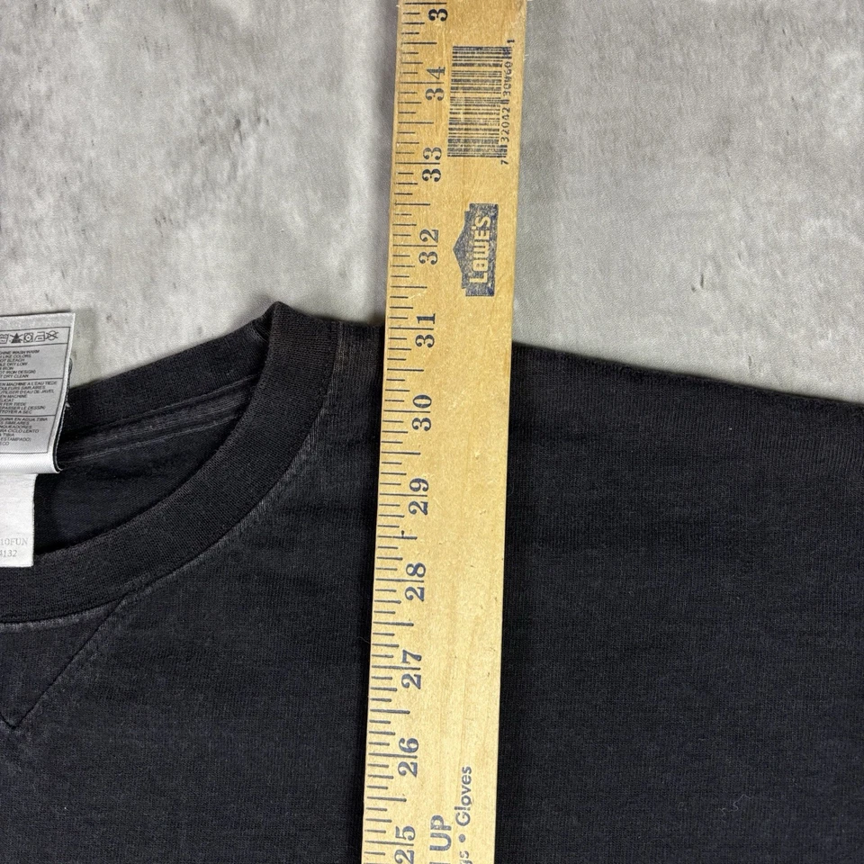 Vintage Air Jordan Black Long Sleeve T Shirt Embroidered size 2XL 90s - Image 4 of 4