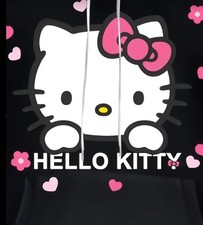 Sanrio Hello Kitty Hooded Sweatshirt Women's, soft, warm for her gift idea   