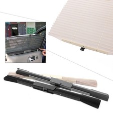 Black Car Rear Side Window Curtain Sunshade Mesh Cover UV Protector Tetoron