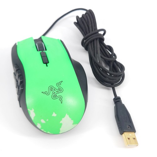 Razer Naga Light Up Limited Green Edition PC Gaming Mouse RZ01-0104 19 Buttons - 第 1/8 張圖片
