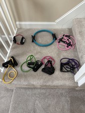 Resistance Bands  Pilates Ring Set, Portable, Multiple Levels, 7pcs, Multicolor