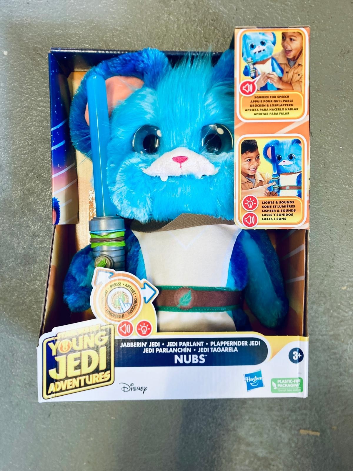 Star Wars Young Jedi Adventures Jabberin' Jedi Nubs Star Wars Electronic Plush
