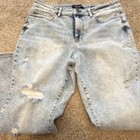 Judy Blue Women's Straight Light Wash Blue Distressed Denim 5-Pocket Jeans 18W — photo 5