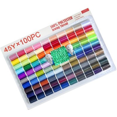 100 Color Set Handy Polyester Thread Hand Machine Sewing Kit Accessories