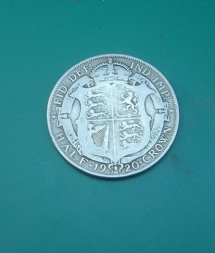 1920 George V Half Crown — photo from the most recent tracked eBay sale