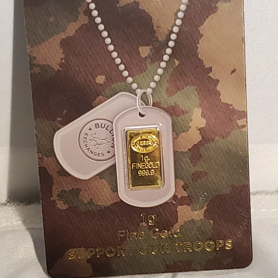 2.5Gram-1Gram-1/2Gram Gold Bars Support Our Troops Factory Sealed IGR-Lot Of 3 - Image 4 of 4