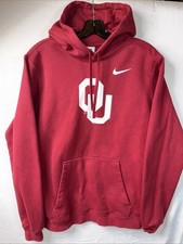Nike Oklahoma Sooners OU Red Hoodie Sweatshirt Pullover Mens Medium