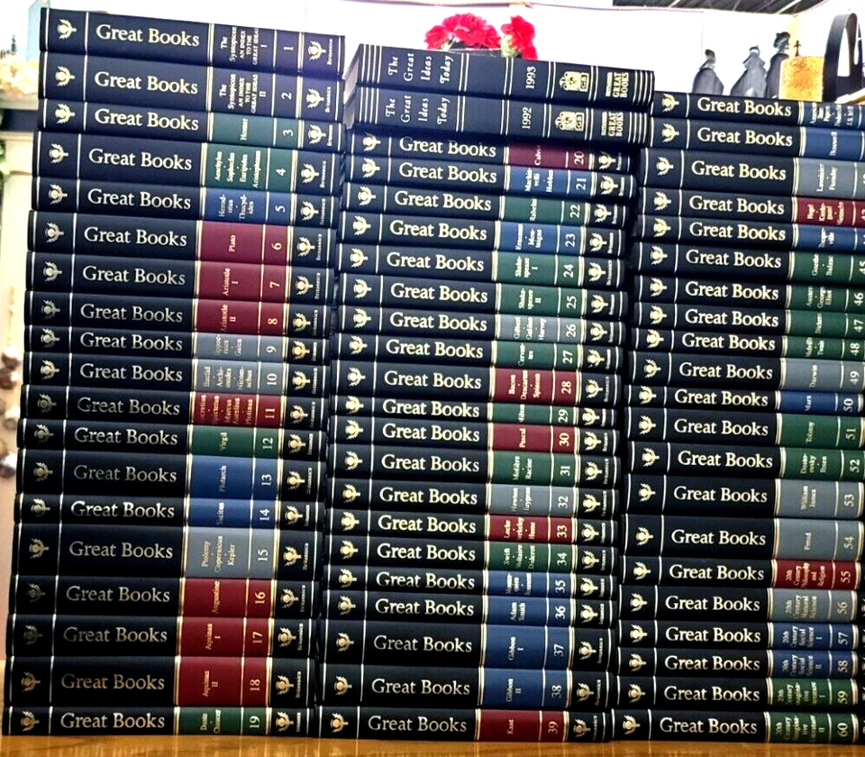 Britannica's 2nd Ed. GREAT BOOKS WESTERN WORLD 60 vols (complete)Plus 2 Bonus Bk Foto 2 de 4