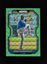 2021 Panini Prizm Green Wave Prizm Brailyn Marquez #12 Rookie RC Chicago