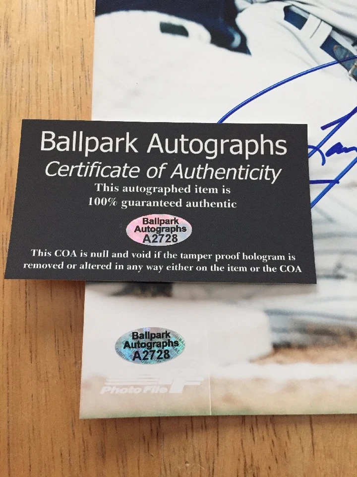 FOTO 8x10 autógrafo firmado por Lance Johnson 1 perro New York Mets con certificado de autenticidad HOLO Foto 4 de 4