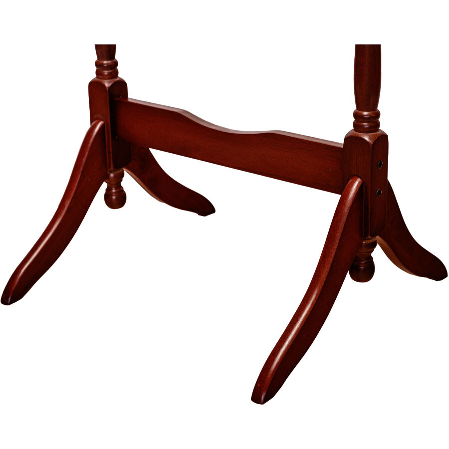 Swivel Full Length Standing Wood Cheval Floor Oval Mirror White Oak Cherry Black