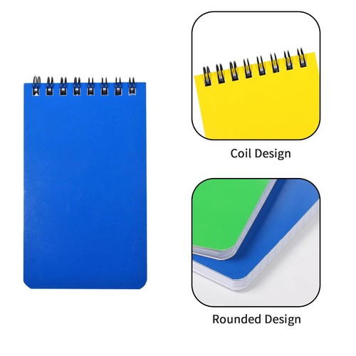 6 Pack 3x5 Inch Small Pocket Notebook Spiral Notepads for Home Office School - Bild 5 von 7