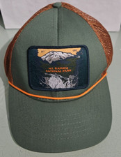 vintage sendero provisions MT MT. MOUNT RAINIER NATIONAL PARK snapback cap mesh