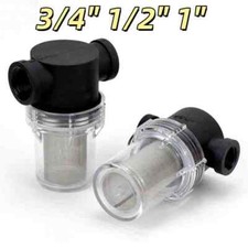 3/4" 1/2" 1"  40 Mesh Inline Mesh Strainer Water Pump High Flow Pipeline Filter