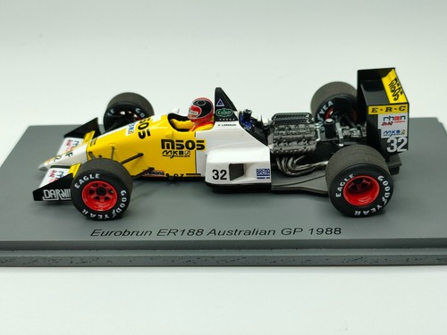1:43 Spark Oscar Larrauri Eurobrun 1988 Australian GP - Slight box damage
