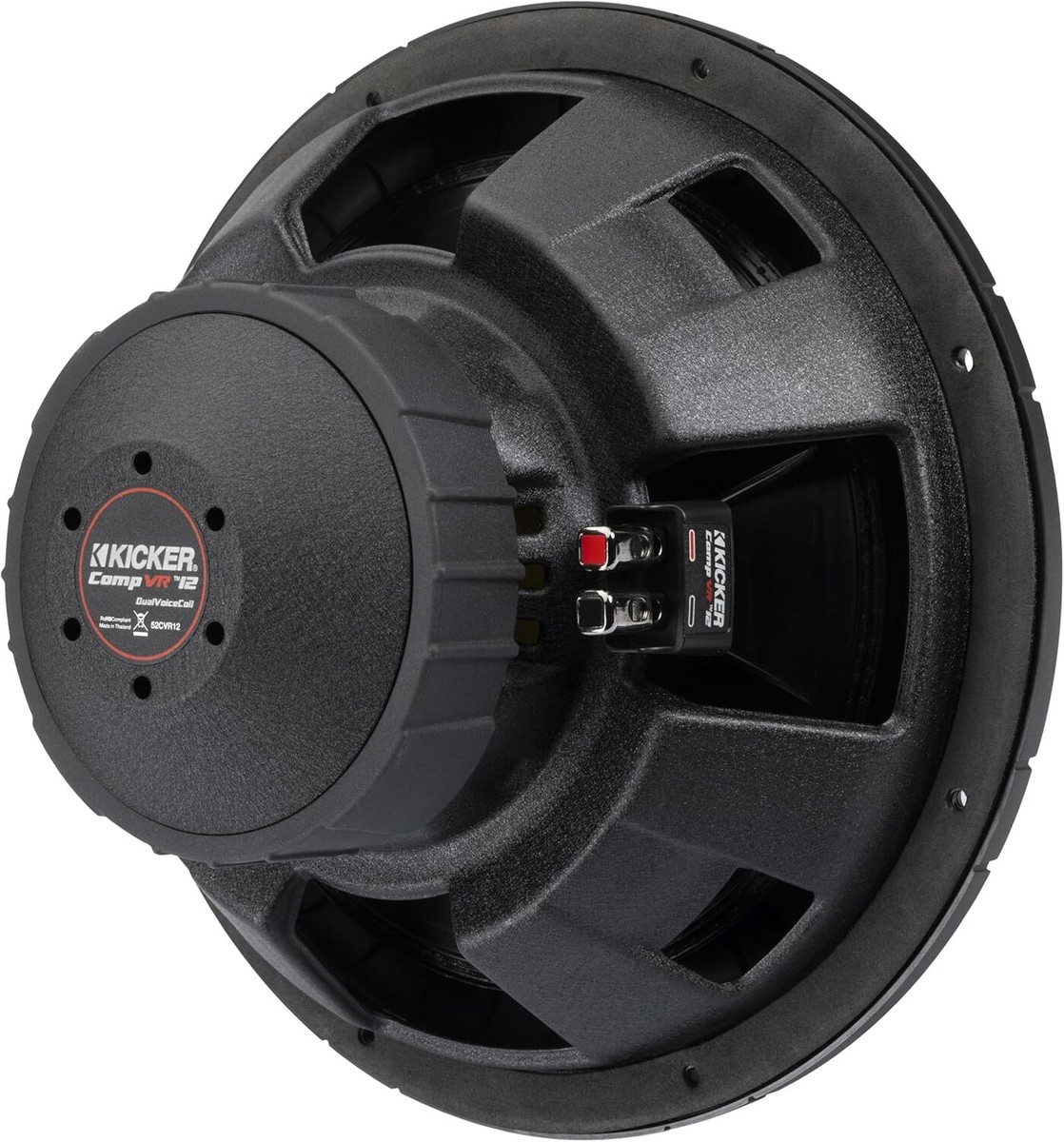 KICKER 12 inch CompVR 4 Ohm DVC Subwoofer 52CVR124 – 900W Peak
