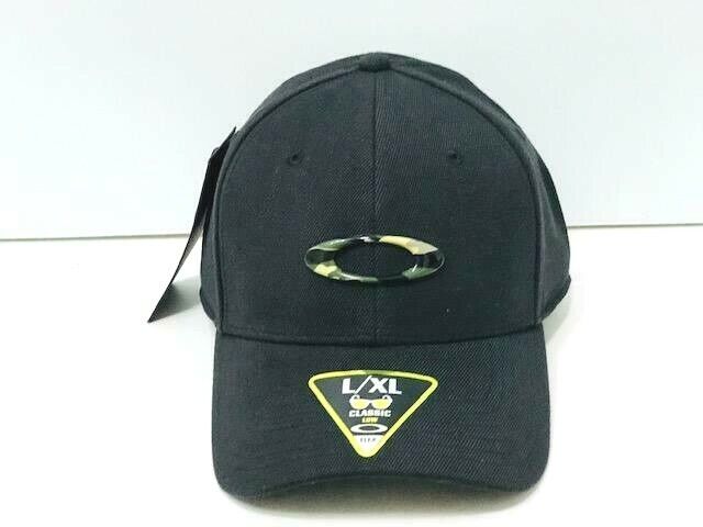 OAKLEY TINCAN CAP MENS HAT FLEX 911545 L/XL BLACK CAMO GREEN OAKLEY TINCAN CAP MENS HAT FLEX 911545 L/XL BLACK CAMO GREEN