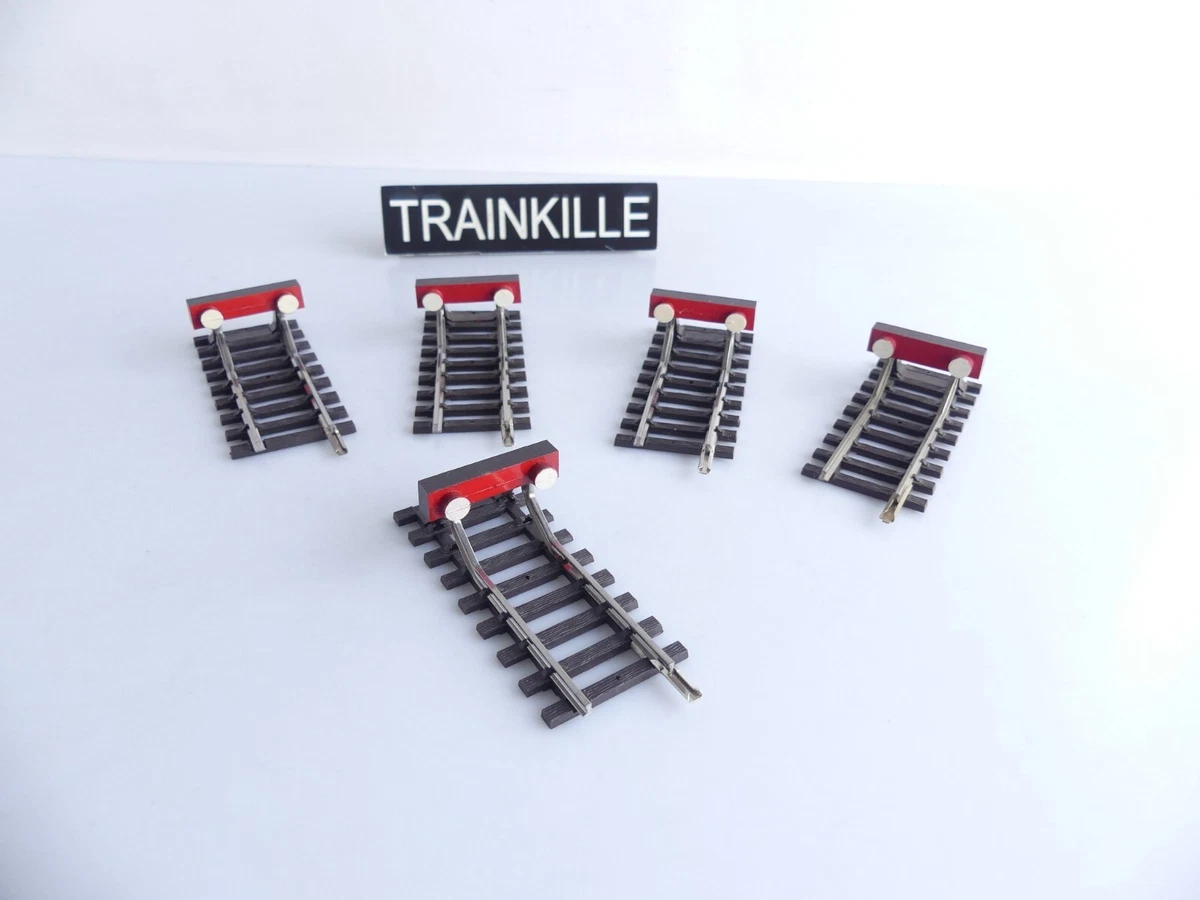 Lot De Rails Et Signaux Hornby O - Heurtoir, Alimentation, Passage à Niveau - Bon État