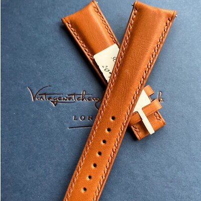 Wrist watch Strap In Haroween shell cordovan curved end easy change pin 20/16mm