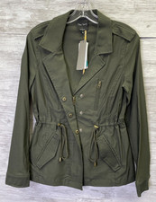 Eden Society Laysha Cargo Jacket Xs Womens Olive Green