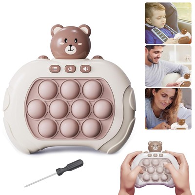 Quick Push Bubbles Spielekonsole Light up Pop Fidget Game Fast Speed Push Game