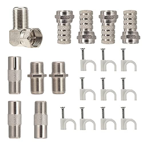 RELIAGINT F-TV connettore, prolunga F, femmina F a IEC Maschio, presa TV (y9X)