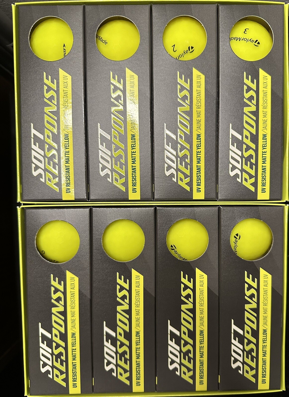 TaylorMade Soft Response Yellow Golf Balls - New- 2 Boxes