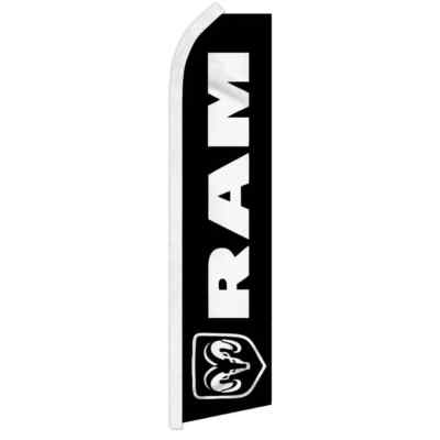 Ram Swooper Flutter Feather Advertising Auto Dealership Business Flag