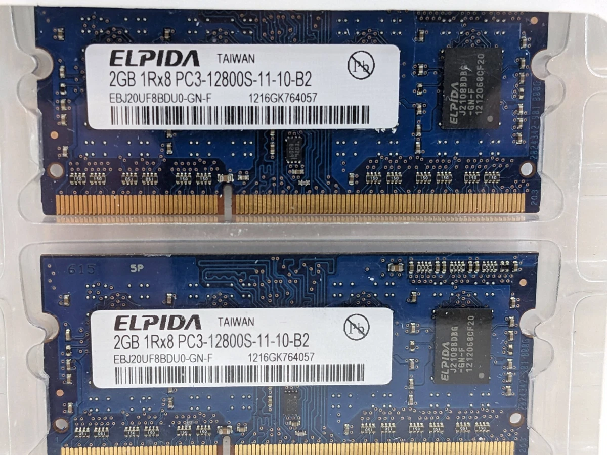 Elpida PC3-12800 (DDR3-1600) 2 GB Computer Memory (RAM) for sale