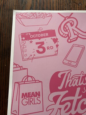 2024 MEAN GIRLS AMC EARLY ACCESS LTD. MOVIE EXCLUSIVE POSTER NEW GLOSSY 11 X 17