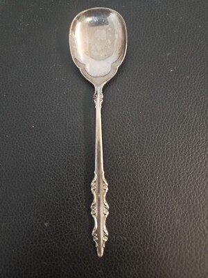 International Silverplate DEEP SILVER 1969 EMPRESS SUGAR SPOON 6'' 