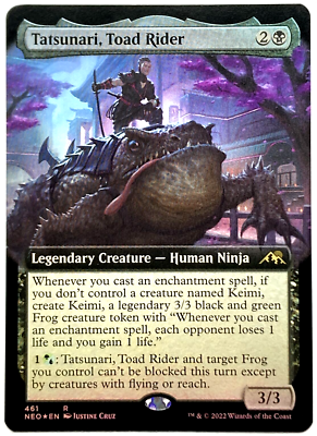 Tatsunari, Toad Rider (#461) (foil) (extended art) Tatsunari, Toad Rider (#461) (foil) (extended art)