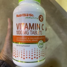 Vitamin C 1000 MG - 250 Tabs by Nutribiotic exp 06/27