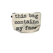 NWT This Bag Contains My Face Cosmetic Bag