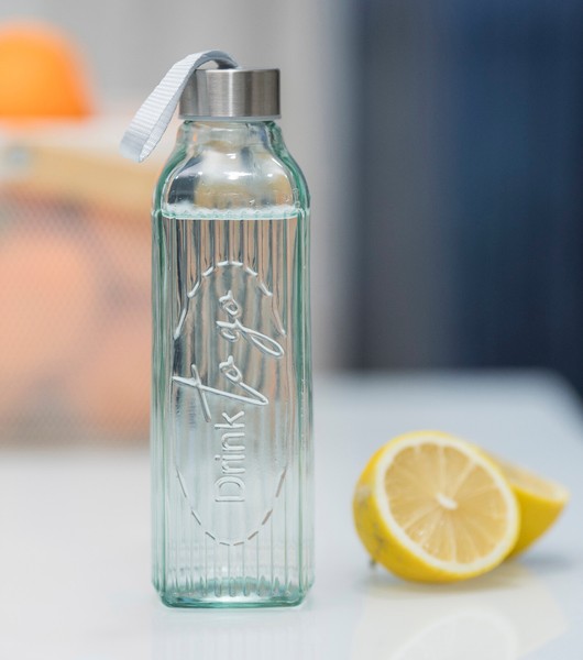 Glasflasche/Trinkflasche To Go 640 Ml Klar Glas Flasche (26119000)-image