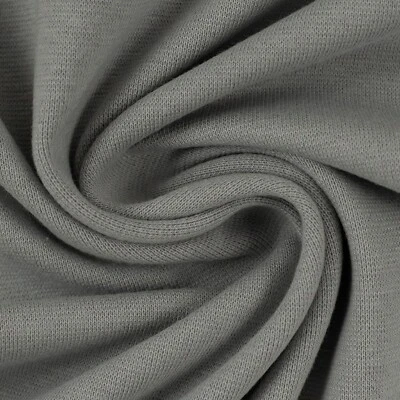 Jersey di cotone elasticizzato, tinta unita, Swafing Vanessa, grigio, 160 cm
