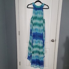 Wrapper dress flowy halter size 1x Maxi