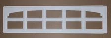 CHARLESTON 608 WHITE Replacement Window Inserts/LONG Panel CLOPAY Garage Doors