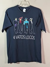 Y2K 4 Vatos Locos Carnales Los Garcia Bros Zoot Suit Latin Jazz Band Sz Medium 