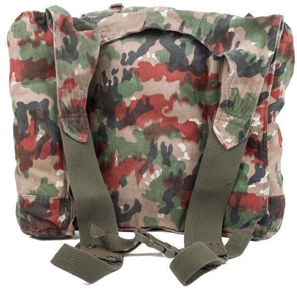 Authentic Swiss M70 Rucksack with Straps Alpenflage Camouflage
