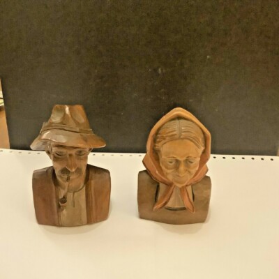Deko 70er Jahre Sammelfiguren Holz / Resin aus Griechenland