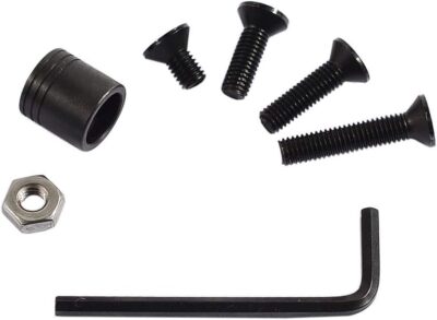 Black Swivels Mount Base Kit With Screws Nut Wrench Quick Detach Steel Constr...